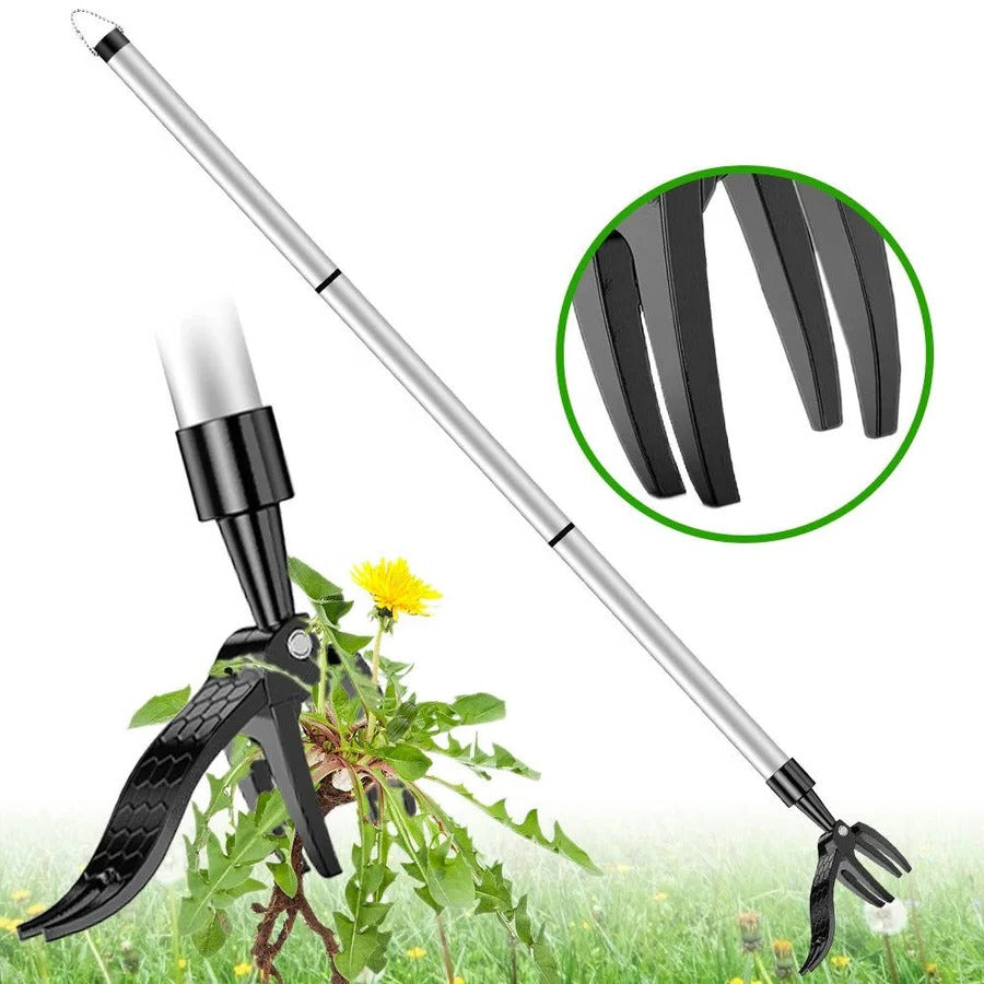 Ergonomic Stand-Up Weed Puller Tool with Long Handle - Effortless Weeding Solution for Gardens and Lawns
