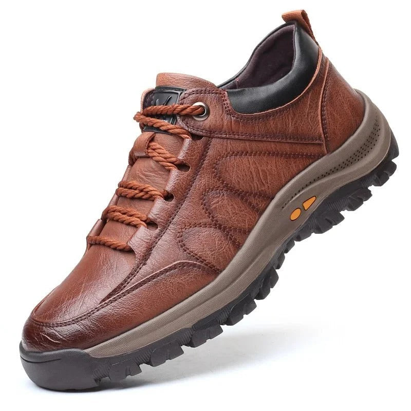 Men's Orthopedic Leather Comfort Shoes - Supportive Footwear for All-Day Wear