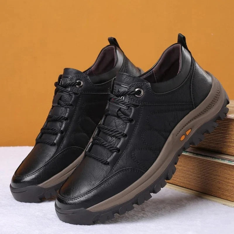 Men's Orthopedic Leather Comfort Shoes - Supportive Footwear for All-Day Wear