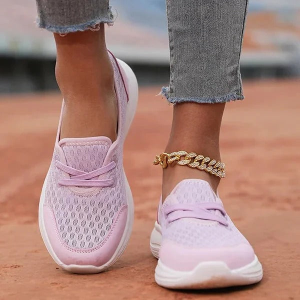 Women's Orthopedic Comfort Shoes - Soft Sole Mesh Sneakers for All-Day Support and Breathability