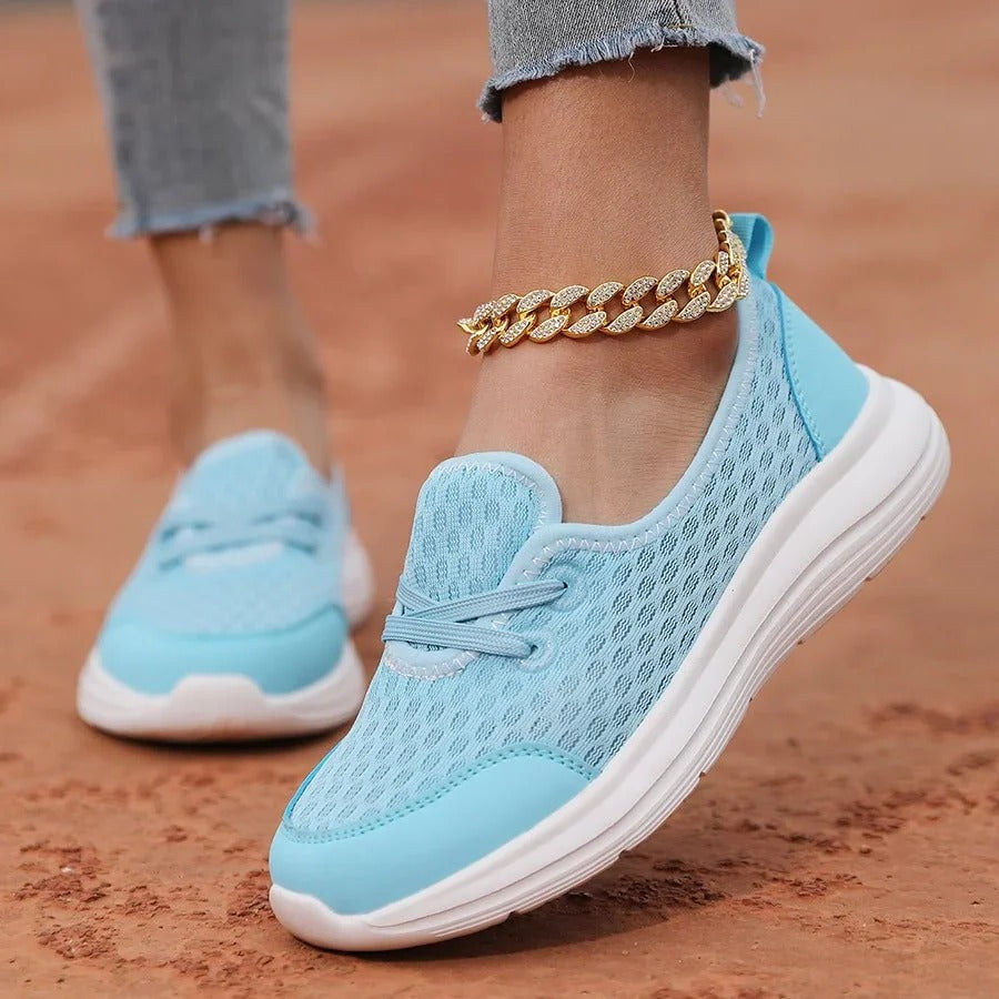 Women's Orthopedic Comfort Shoes - Soft Sole Mesh Sneakers for All-Day Support and Breathability