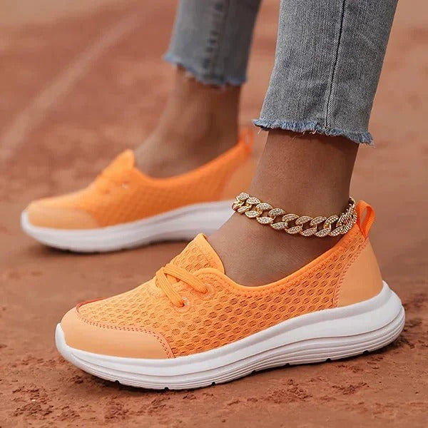 Women's Orthopedic Comfort Shoes - Soft Sole Mesh Sneakers for All-Day Support and Breathability