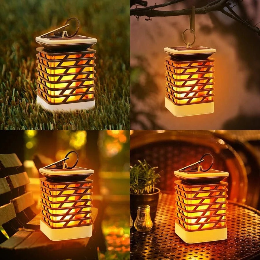Solar-Powered LED Garden Lantern - Eco-Friendly Outdoor Lighting for Pathways & Patios