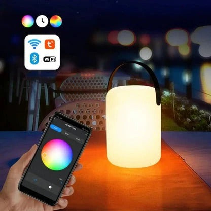 Cordless Waterproof LED Table Lamp - Portable, Rechargeable, and Stylish Indoor/Outdoor Lighting