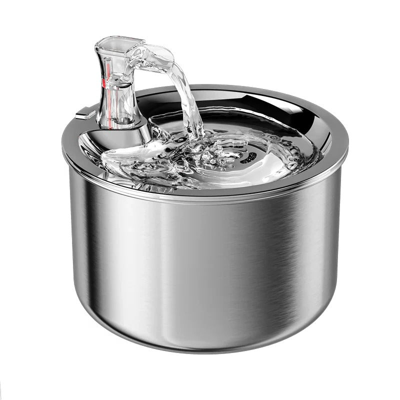 Automatic Stainless Steel Cat Water Fountain with Filter & Motion Sensor – Fresh, Clean Water for Your Feline Friend