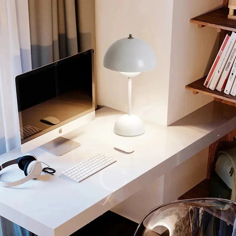 Nordic Style Mushroom Lamp with USB Charging - Modern LED Night Light for Home Decor