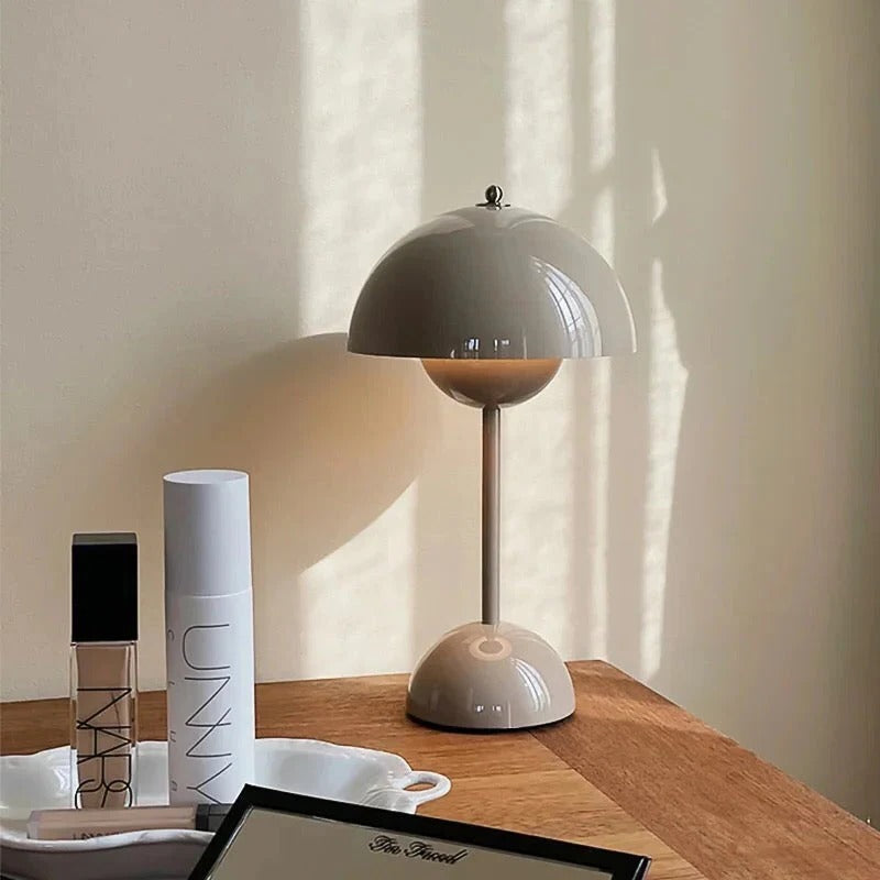 Nordic Style Mushroom Lamp with USB Charging - Modern LED Night Light for Home Decor