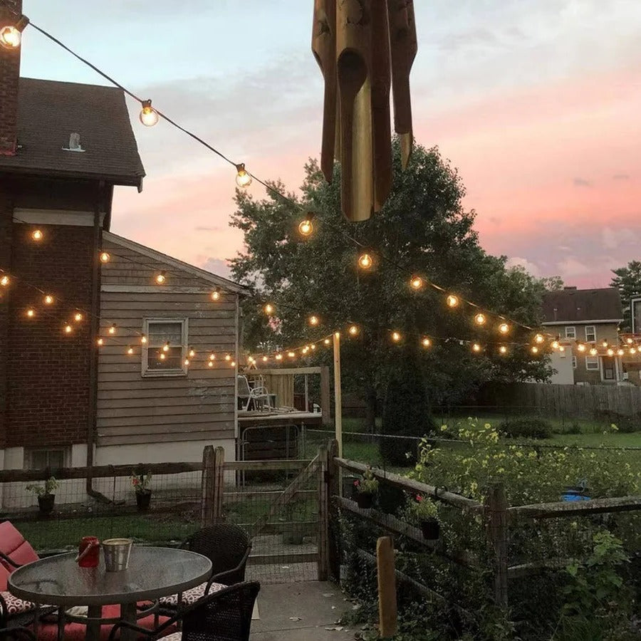 Energy-Efficient LED Outdoor String Lights - Weatherproof, 50ft Decorative Lighting for Patios, Gardens, and Events