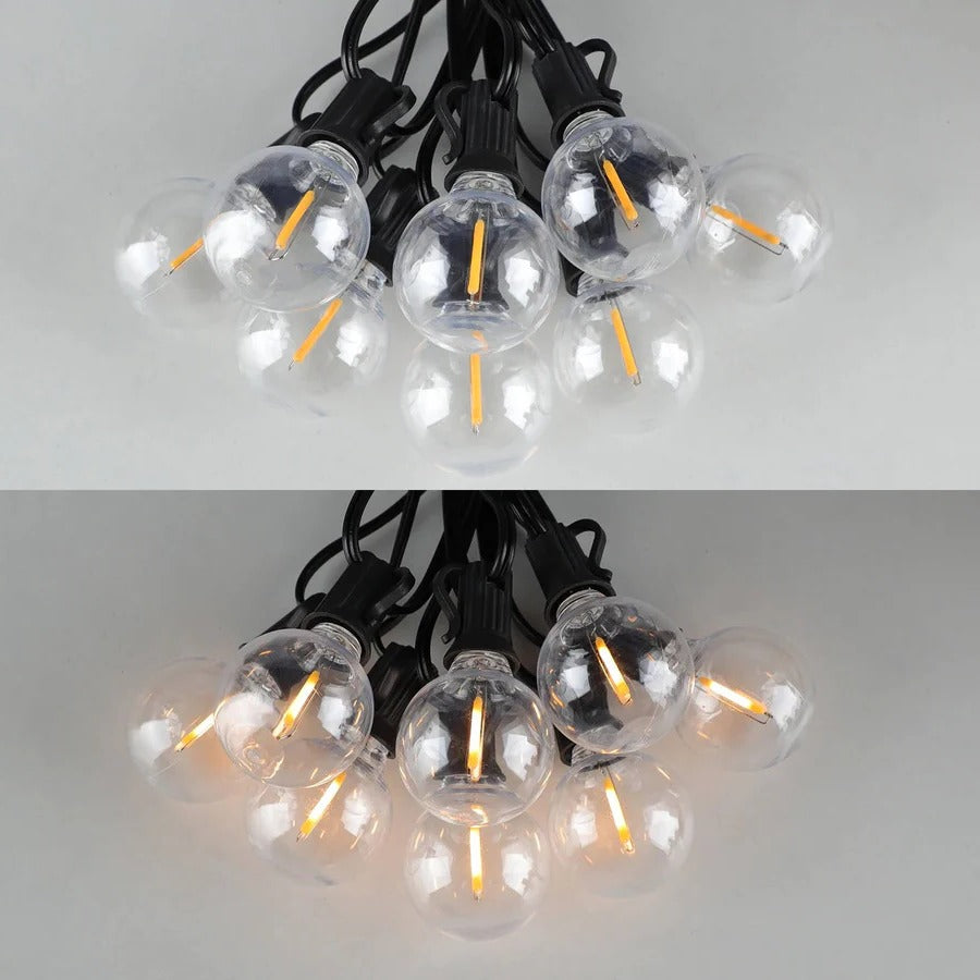 Energy-Efficient LED Outdoor String Lights - Weatherproof, 50ft Decorative Lighting for Patios, Gardens, and Events