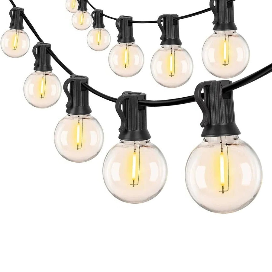 Energy-Efficient LED Outdoor String Lights - Weatherproof, 50ft Decorative Lighting for Patios, Gardens, and Events