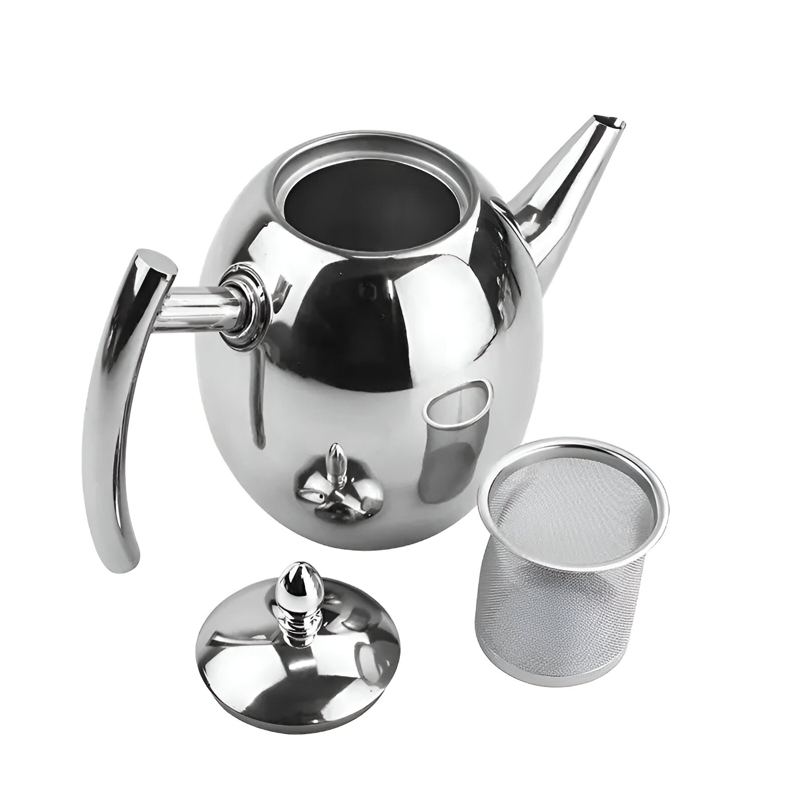 Premium Elegant Stainless Steel Teapot - Stylish Design for Perfect Brewing