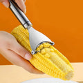 Ergonomic Stainless Steel Corn Peeler - Comfortable Grip for Effortless Corn Removal