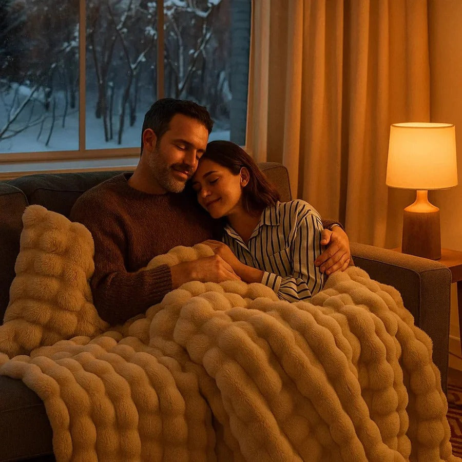 Luxurious All-Season Blanket with Elegant Design - Perfect for Year-Round Comfort