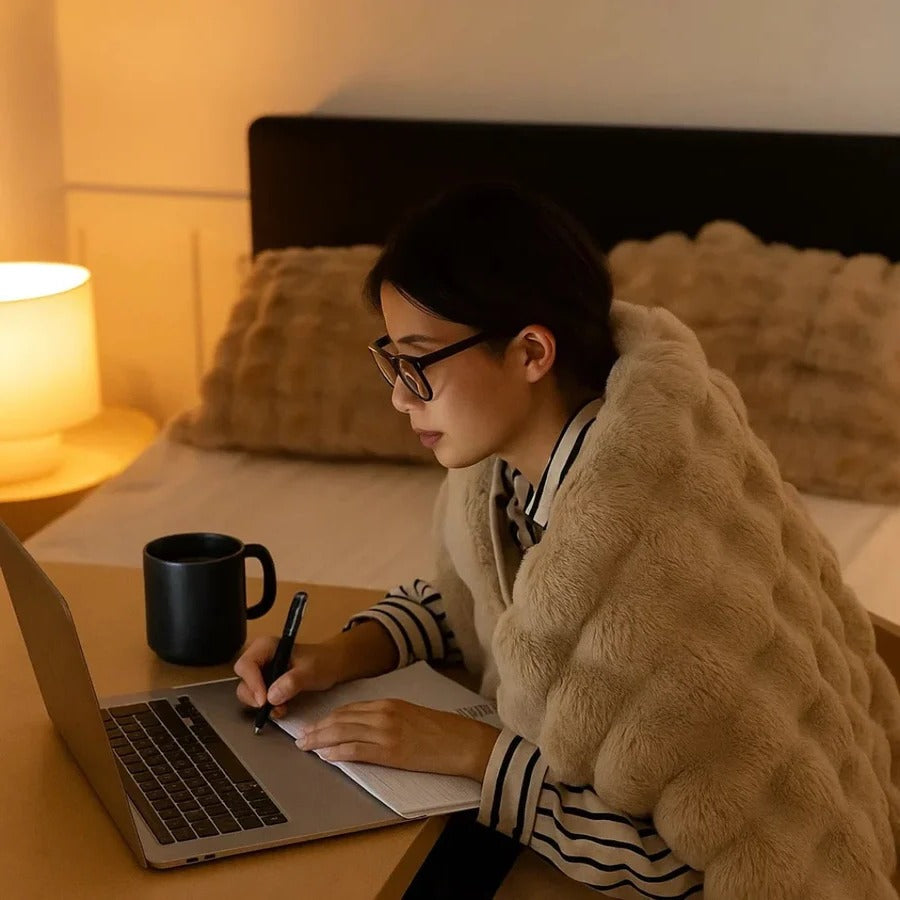 Luxurious All-Season Blanket with Elegant Design - Perfect for Year-Round Comfort