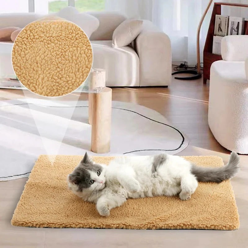 Non-Electric Cat Heating Pad & Dog Warming Pad - Washable, Cozy Comfort for Pets