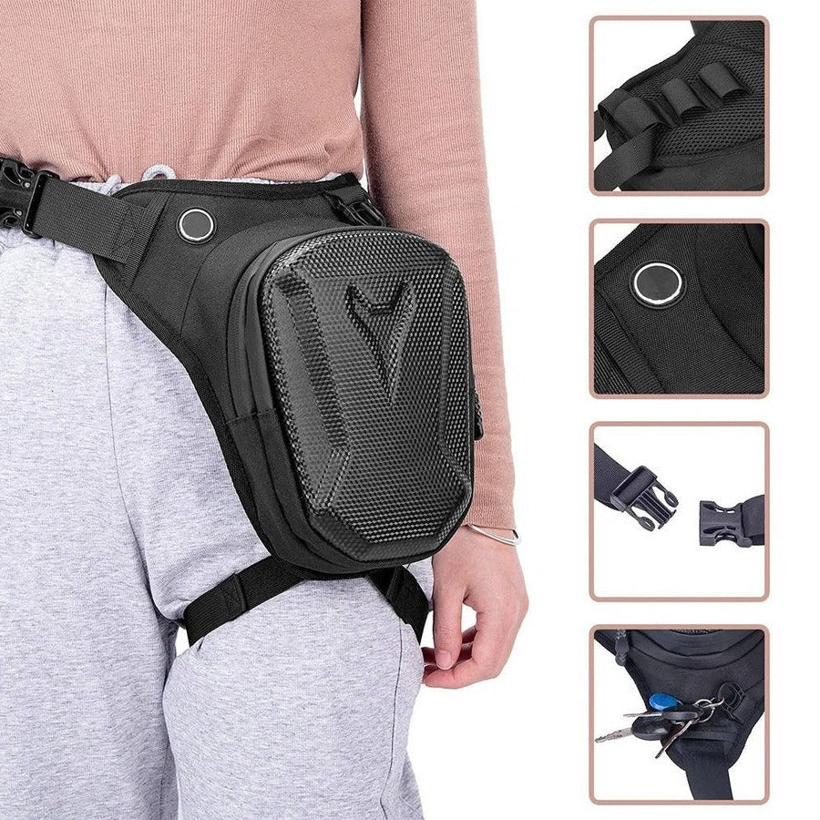 Waterproof Motorcycle Leg Bag with Secure Storage - Durable & Stylish Rider Accessory