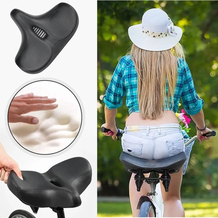 Ergonomic Memory Foam Bike Saddle with Ventilation - Ultimate Comfort for Long Rides