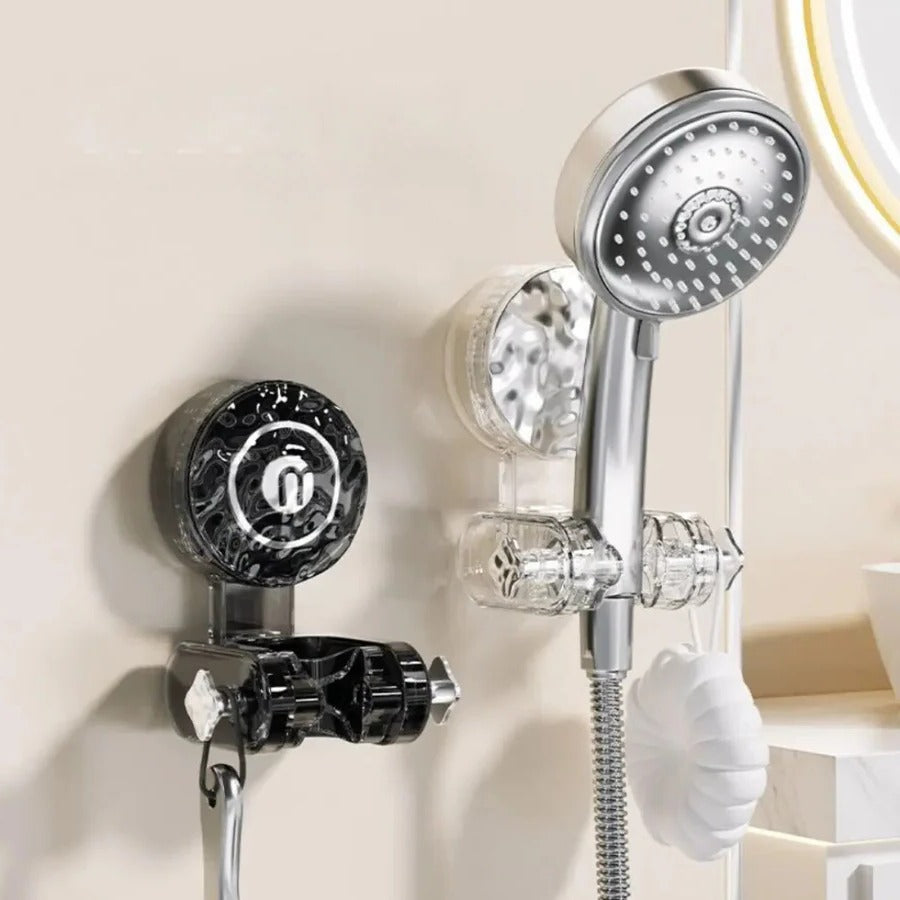 Adjustable Suction Cup Shower Head Holder - Portable & Movable Bathroom Accessory