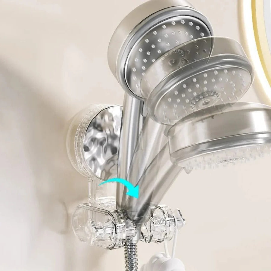 Adjustable Suction Cup Shower Head Holder - Portable & Movable Bathroom Accessory