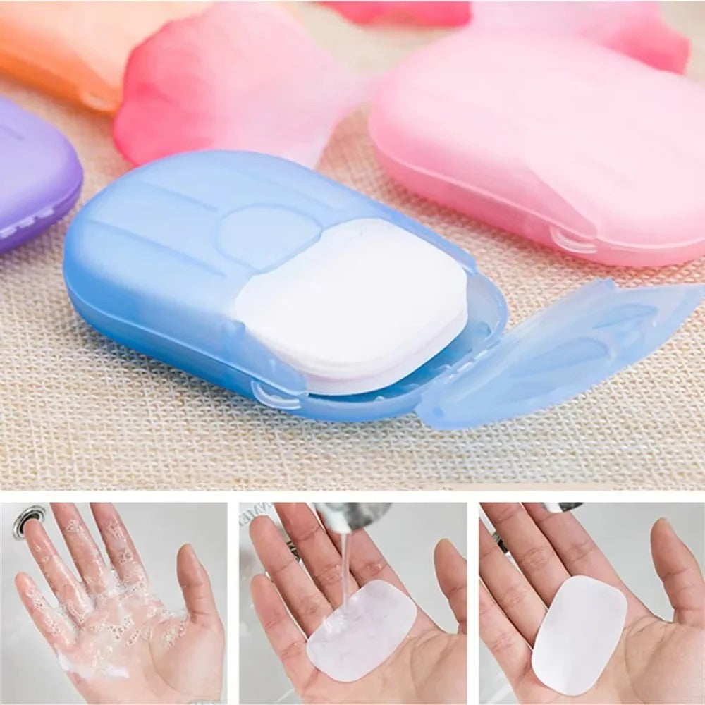 Travel-Friendly Pocket Soap Paper Sheets - Ideal for Hiking & Camping - Compact & Convenient Hygiene Solution