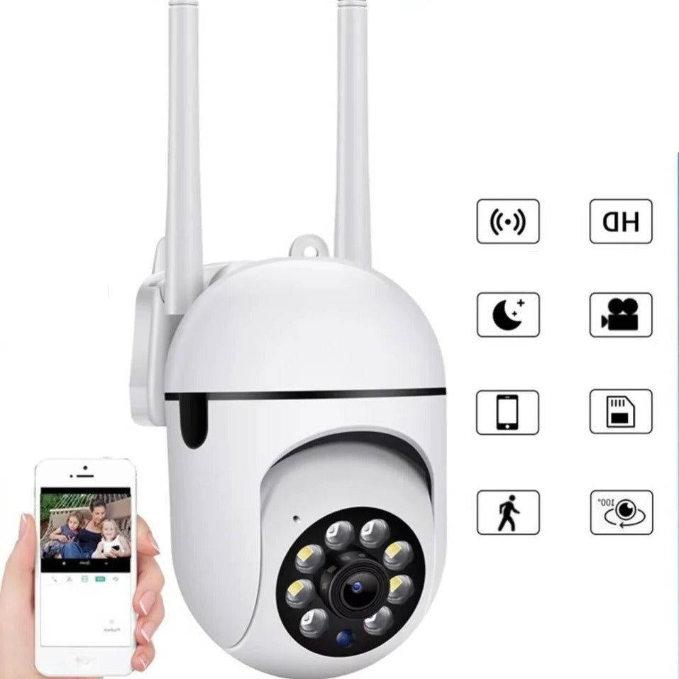 1080P HD Wireless PTZ WiFi Security Camera - 4X Zoom, Night Vision & Smart Motion Detection