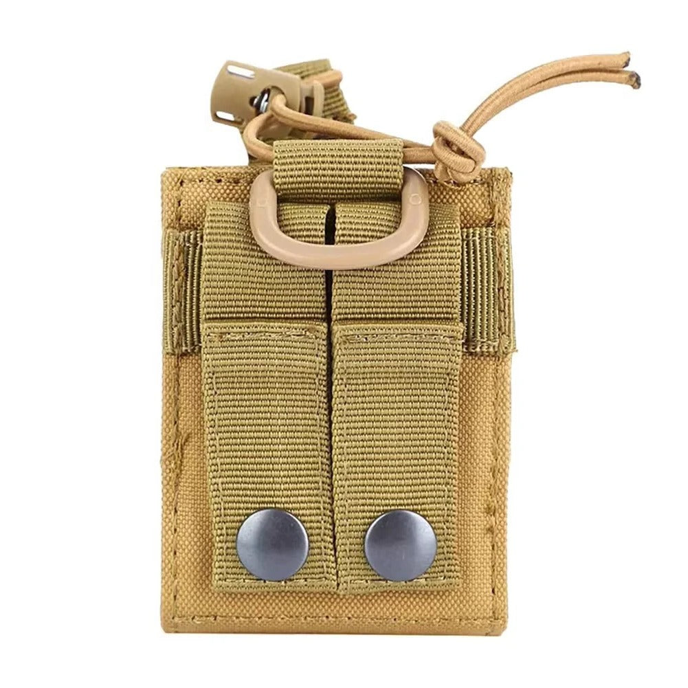 Durable 600D MOLLE Tactical Radio Holder - Waist Carry Walkie Talkie Pouch for Outdoor Adventures