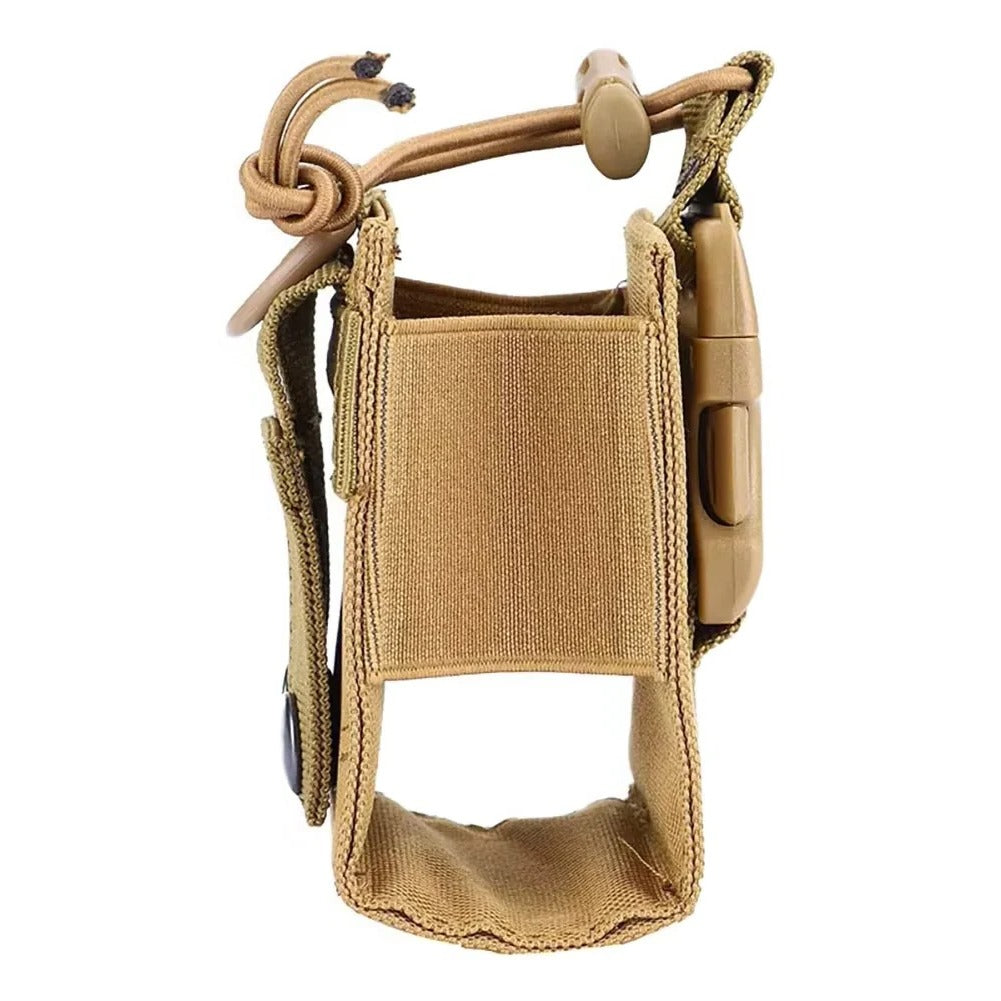 Durable 600D MOLLE Tactical Radio Holder - Waist Carry Walkie Talkie Pouch for Outdoor Adventures
