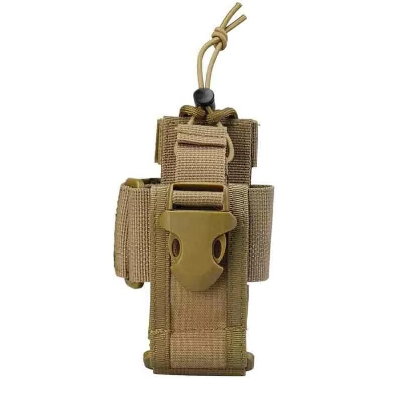 Durable 600D MOLLE Tactical Radio Holder - Waist Carry Walkie Talkie Pouch for Outdoor Adventures
