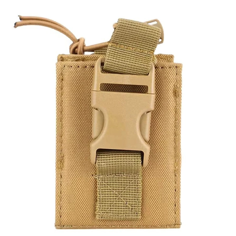 Durable 600D MOLLE Tactical Radio Holder - Waist Carry Walkie Talkie Pouch for Outdoor Adventures