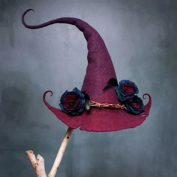 Classic Felt Witch Hats for Halloween Parties & Costumes - Durable, Stylish & Comfortable