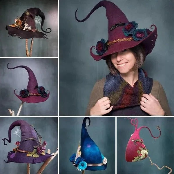 Classic Felt Witch Hats for Halloween Parties & Costumes - Durable, Stylish & Comfortable