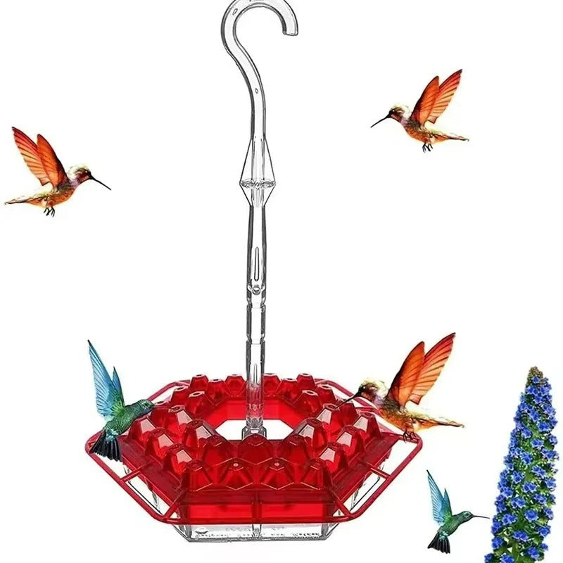 Leak-Proof Hanging Hummingbird Feeder with Ant Guard & Comfortable Perch - Ideal for Attracting Hummingbirds
