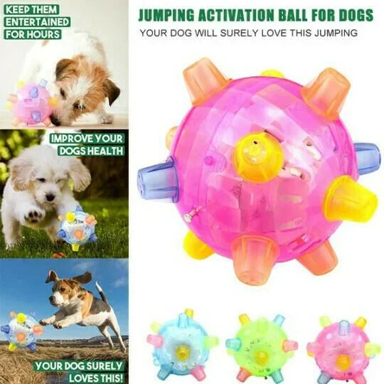 Interactive Jumping Activation Ball for Dogs - Bouncing Toy for Engaging Playtime & Exercise