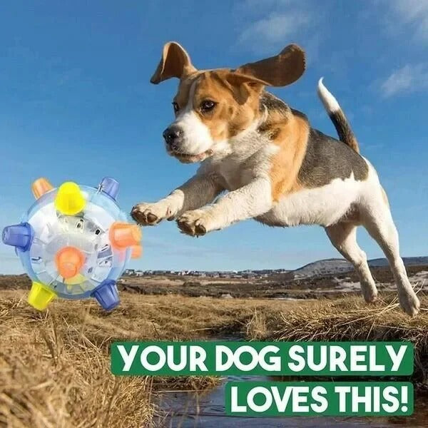 Interactive Jumping Activation Ball for Dogs - Bouncing Toy for Engaging Playtime & Exercise