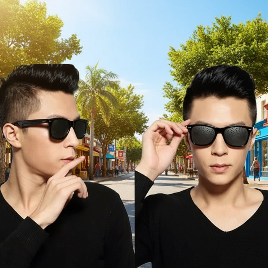 Pinhole Glasses for Eye Relaxation & Vision Improvement - Perfect for Eye Exercises & Stress Relief