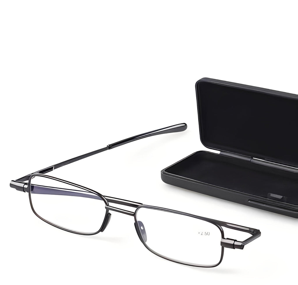 Compact Lightweight Folding Reading Glasses - Portable & Stylish Design for Easy Carrying