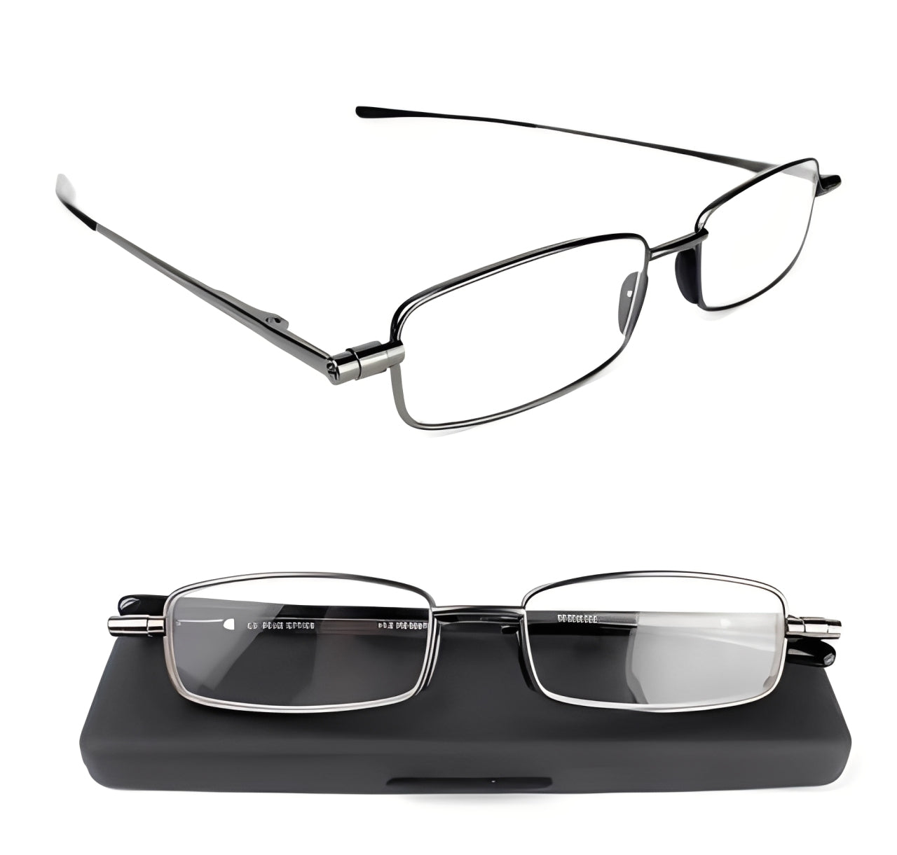 Compact Lightweight Folding Reading Glasses - Portable & Stylish Design for Easy Carrying