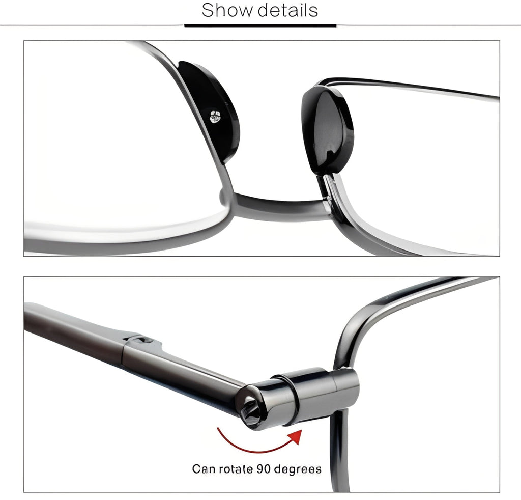 Compact Lightweight Folding Reading Glasses - Portable & Stylish Design for Easy Carrying