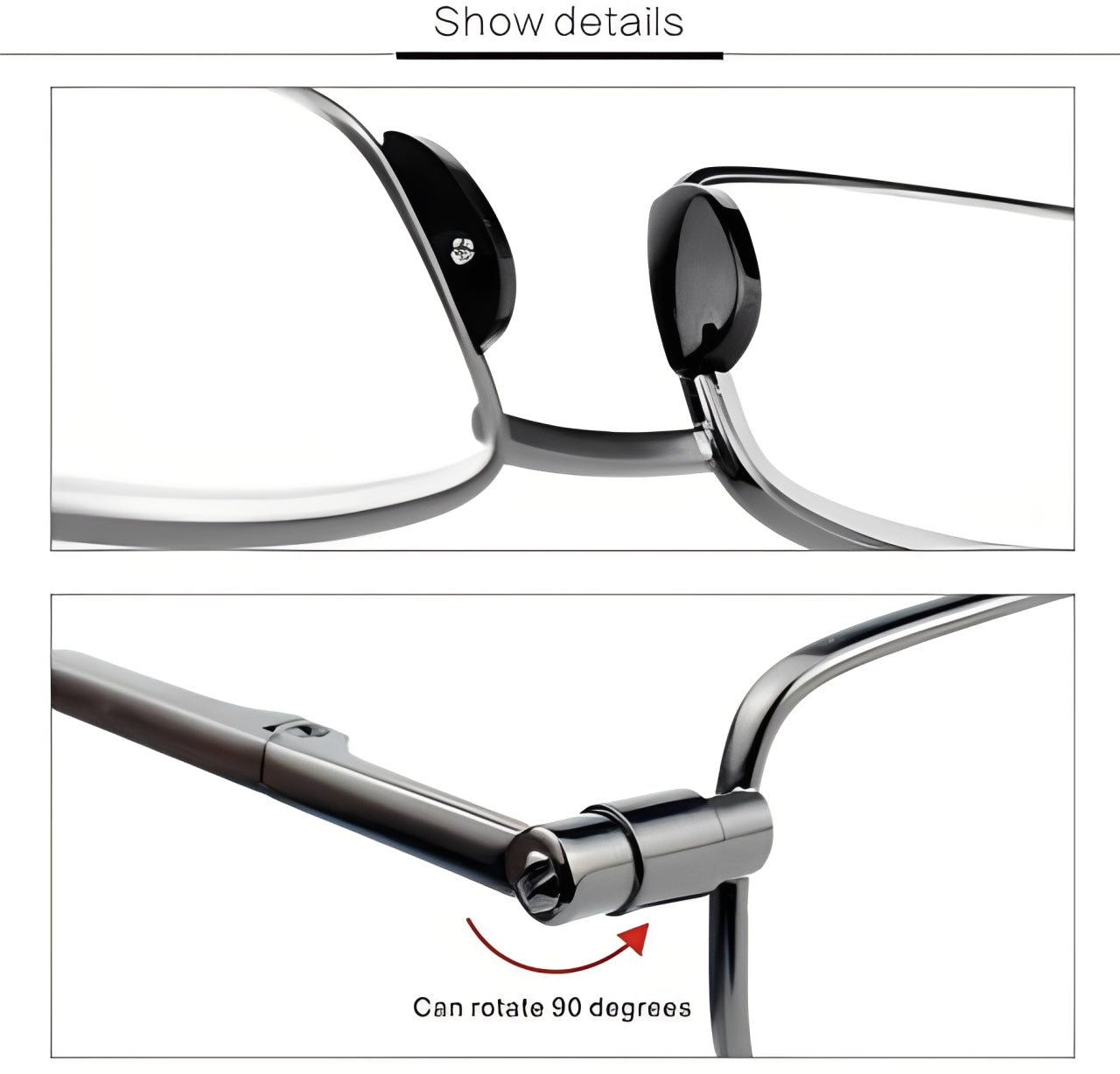Compact Lightweight Folding Reading Glasses - Portable & Stylish Design for Easy Carrying