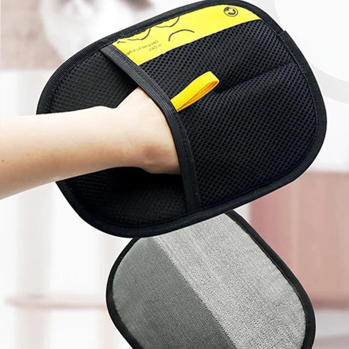Double-Sided Pet Hair Remover Gloves - Effective & Easy Cleaning for Dogs & Cats
