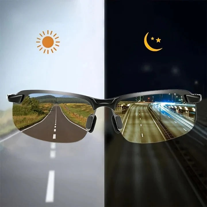 Light-Adaptive Polarized Sunglasses for Outdoor Adventures - UV Protection & Enhanced Clarity
