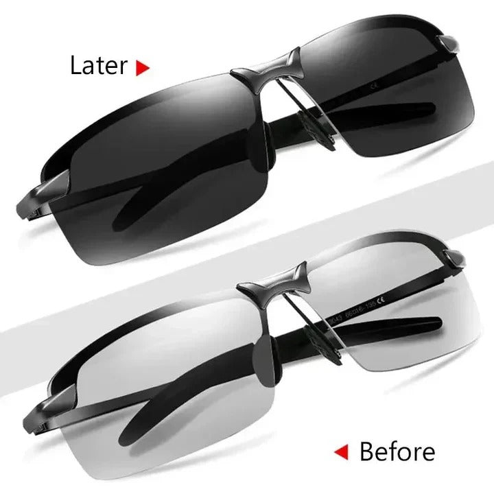 Light-Adaptive Polarized Sunglasses for Outdoor Adventures - UV Protection & Enhanced Clarity