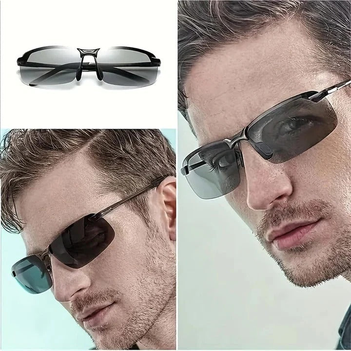 Light-Adaptive Polarized Sunglasses for Outdoor Adventures - UV Protection & Enhanced Clarity