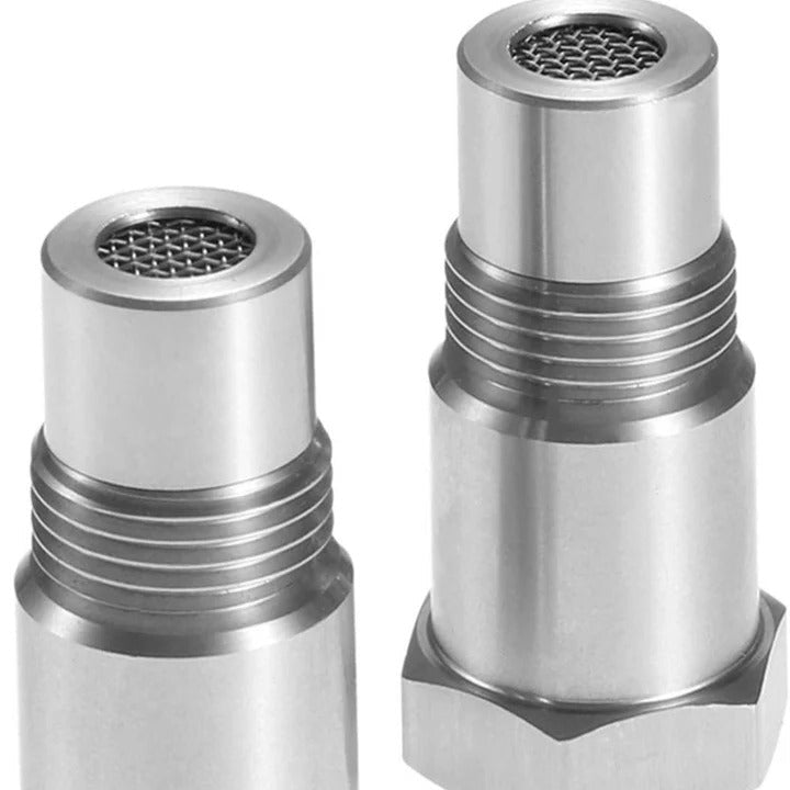 Universal Car O2 Sensor CEL Fix Adapter with Mini Catalytic Converter - Improve Emissions & Engine Performance