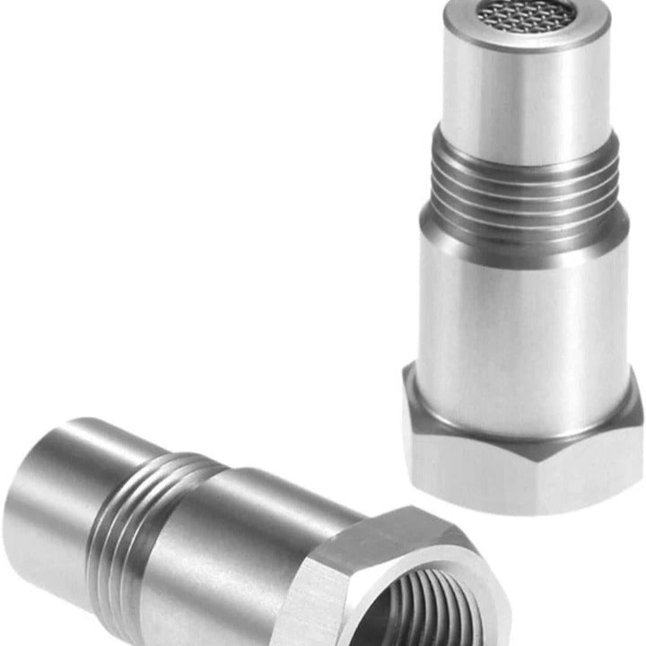 Universal Car O2 Sensor CEL Fix Adapter with Mini Catalytic Converter - Improve Emissions & Engine Performance