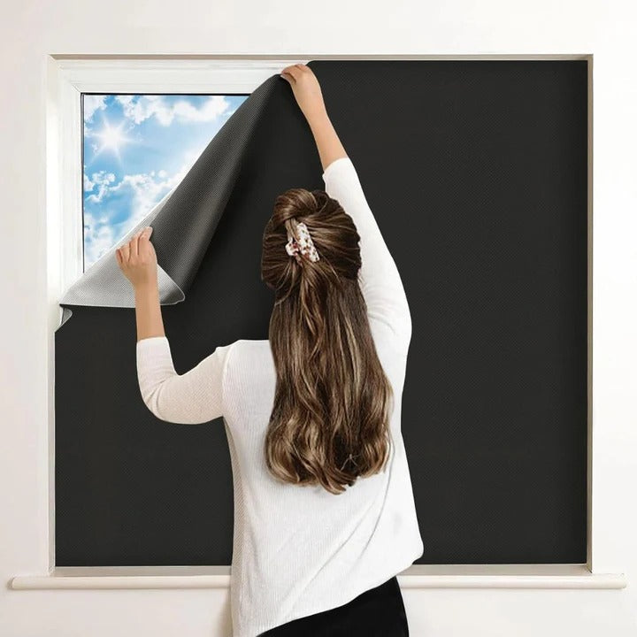 Sun Blocking Adhesive Window Shade - Privacy & Energy-Efficient Cooling Solution
