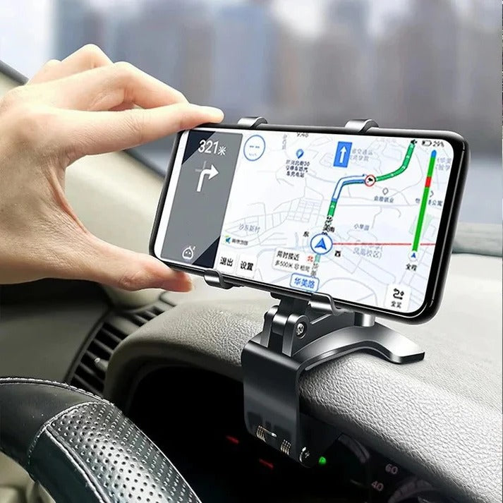 360° Adjustable Car Phone Holder - Universal Hands-Free Mount for Safe Driving