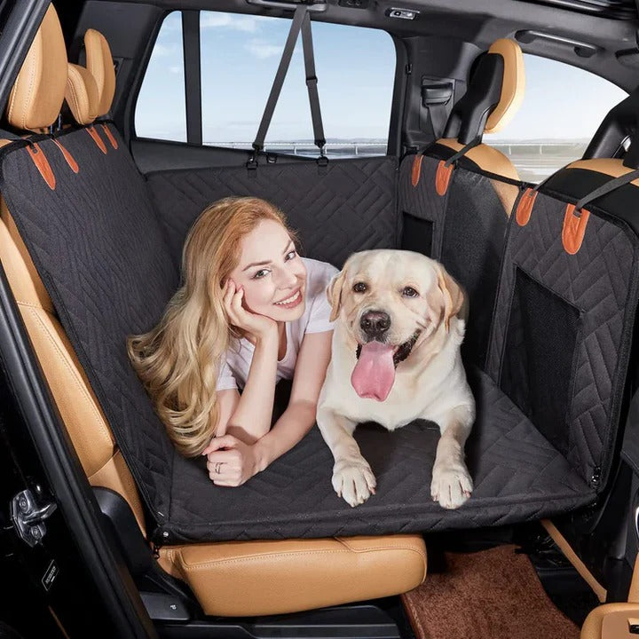 Premium Durable Dog Car Seat Cover with Hard Base for Ultimate Stability & Protection