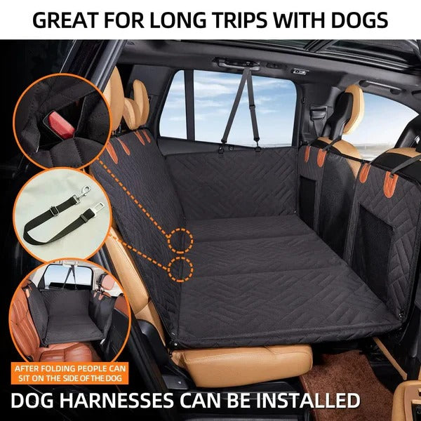 Premium Durable Dog Car Seat Cover with Hard Base for Ultimate Stability & Protection