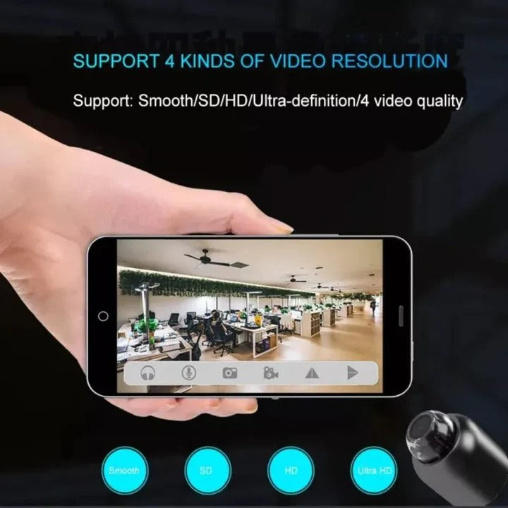 Compact 5G Wireless HD Security Camera with WiFi Connectivity - High Definition Surveillance for Home & Office